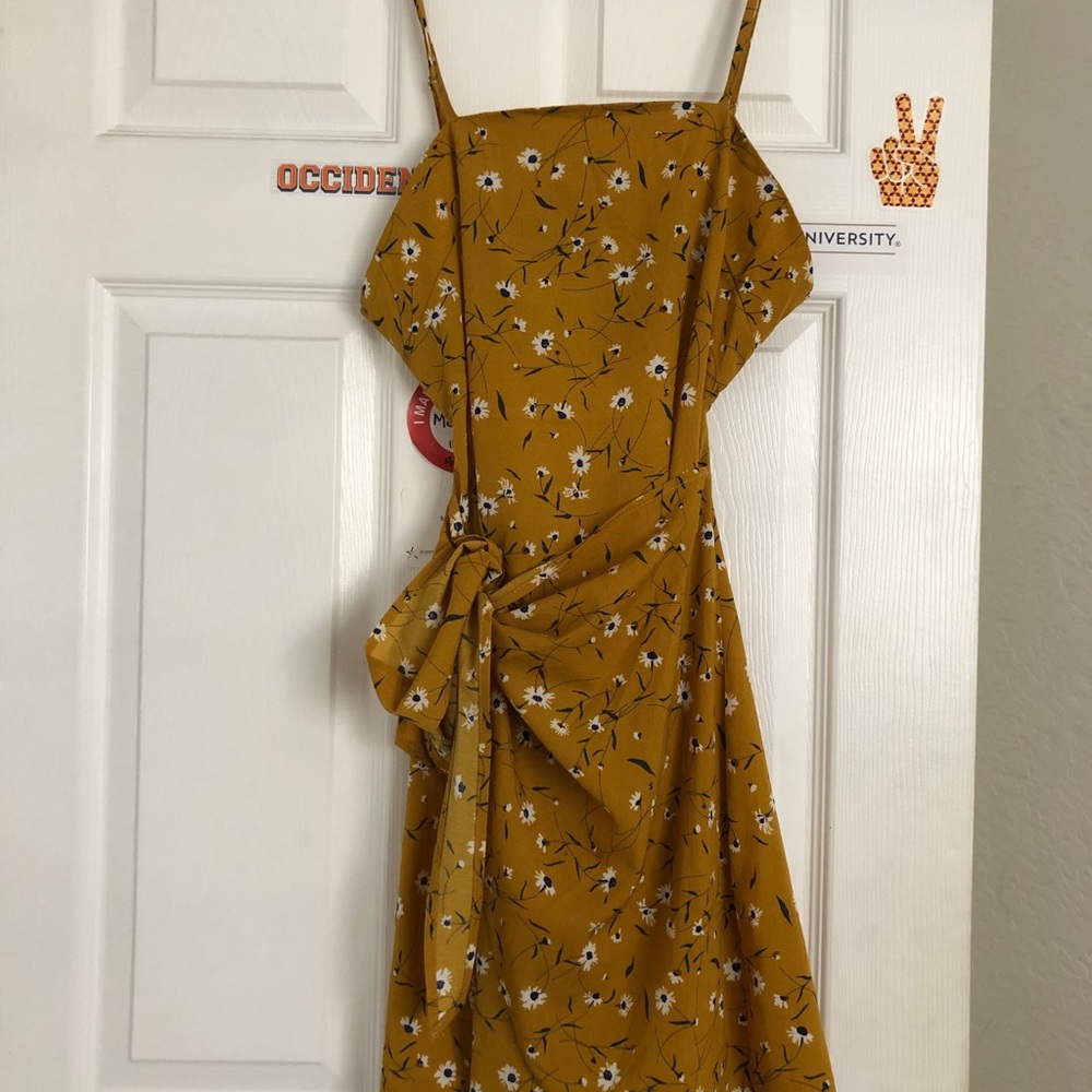 Floral wrap dress